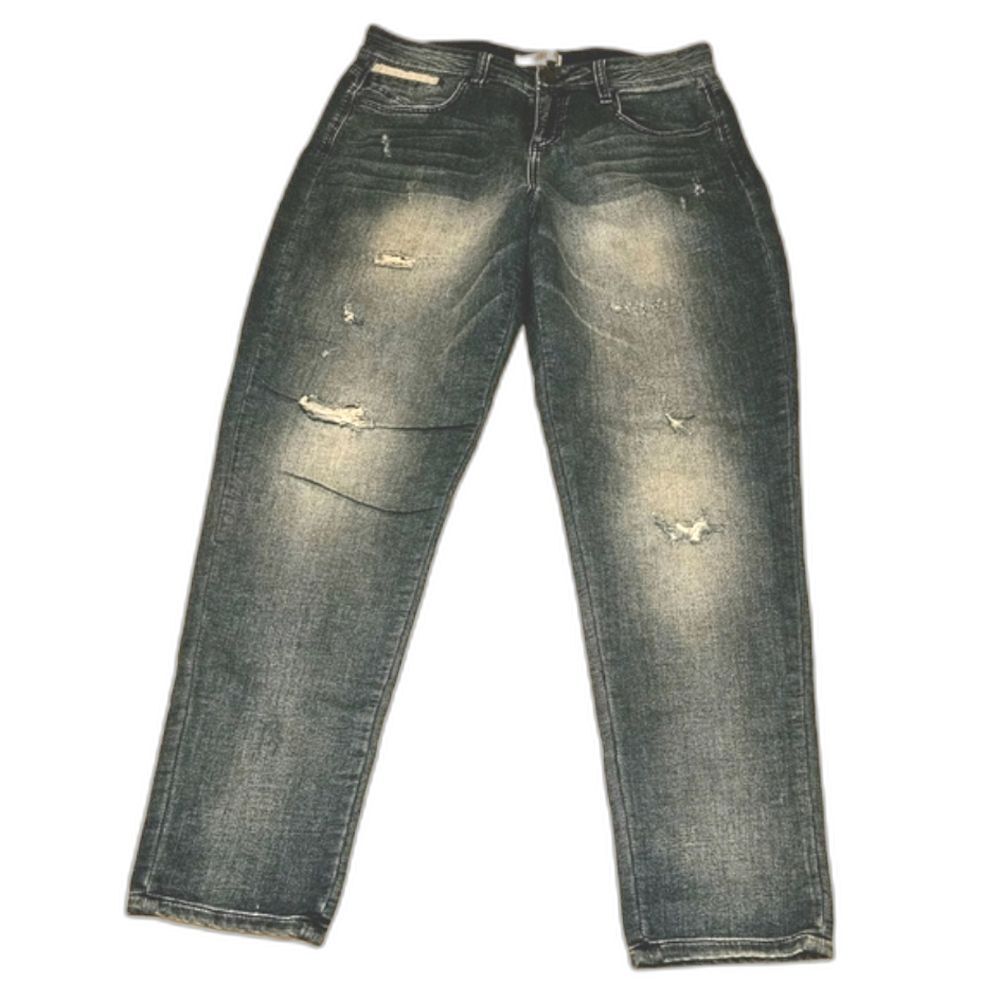 Love Fire Jeans Size 5 Juniors Distressed Soft Denim Grunge Barrel Relaxed